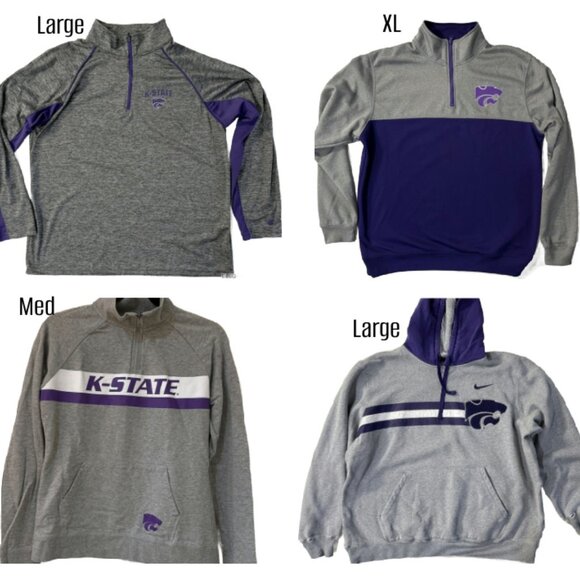 Kansas State Wildcats Womens Gameday Couture Black Shirt Dress S Beaded Tailgate - Picture 16 of 16